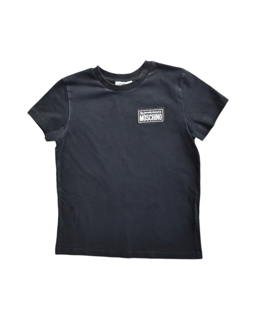 A Black Short Sleeve T Shirts from Moschino in size 8Y for neutral. (Front View)