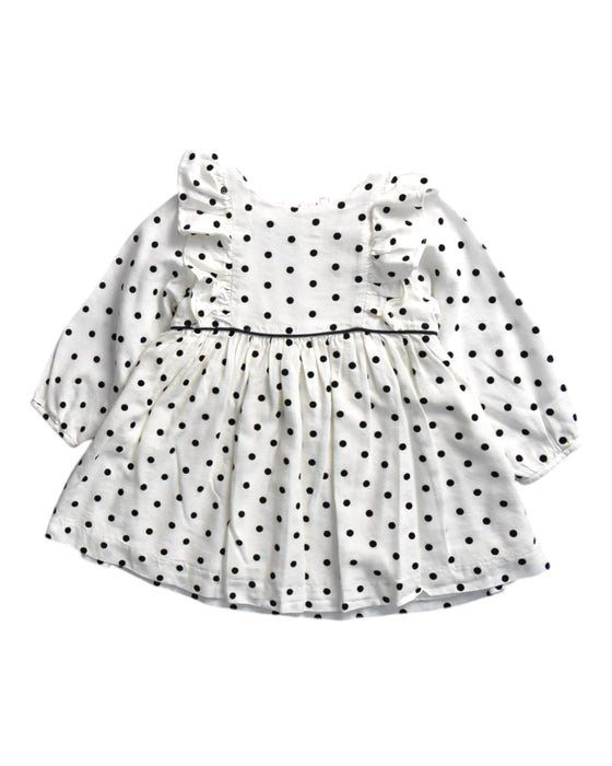 A Black Long Sleeve Dresses from Jacadi in size 12-18M for girl. (Front View)