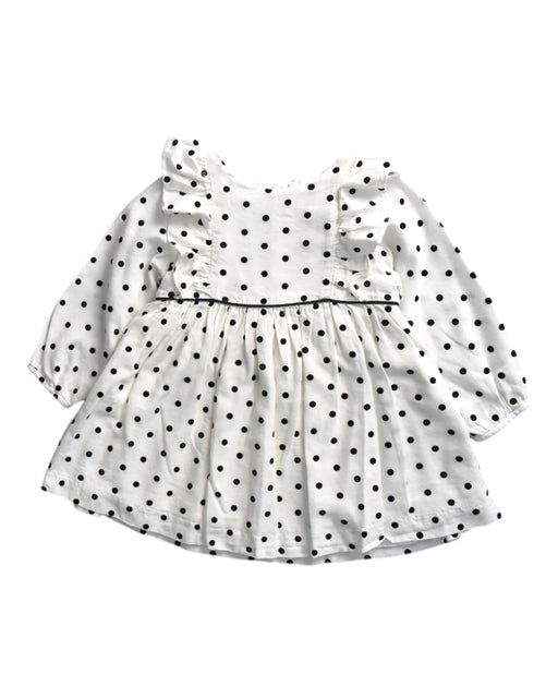 A Black Long Sleeve Dresses from Jacadi in size 12-18M for girl. (Front View)