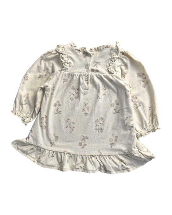 A Ivory Long Sleeve Dresses from Newbie in size 6-12M for girl. (Back View)