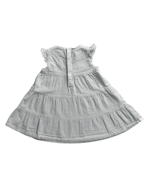 A White Sleeveless Dresses from Petit Bateau in size 12-18M for girl. (Front View)