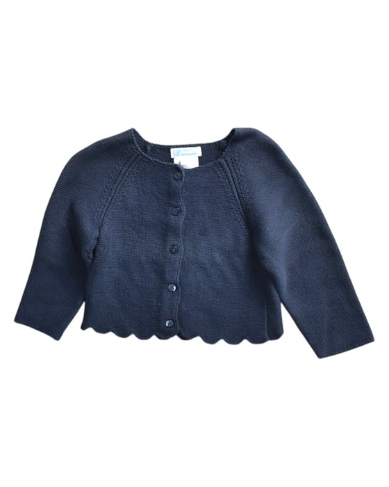 A Navy Cardigans from Jacadi in size 12-18M for girl. (Front View)