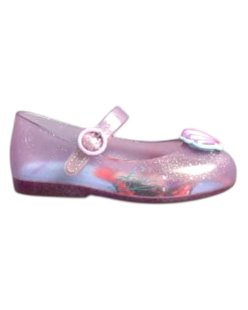 A Pink Flats from Mini Melissa in size 3T for girl. (Front View)