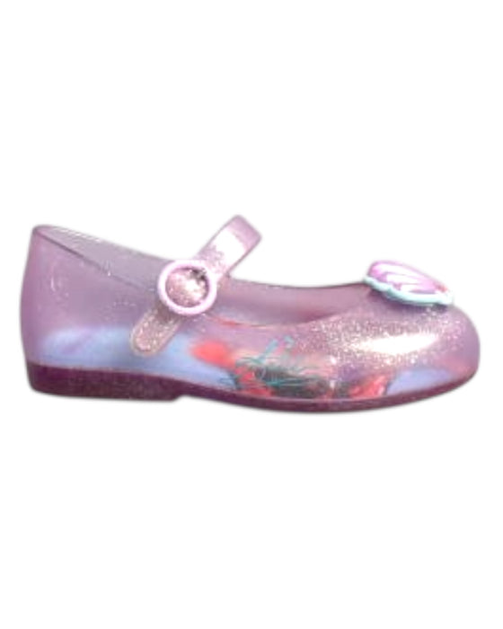 A Pink Flats from Mini Melissa in size 3T for girl. (Front View)