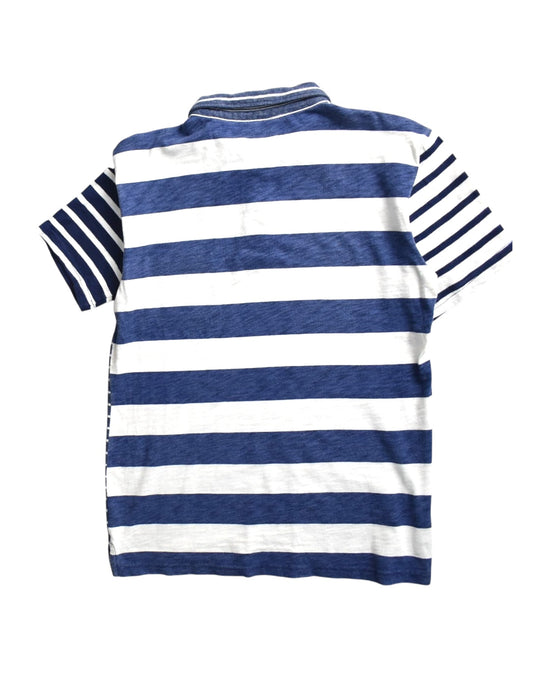 A Blue Short Sleeve Polos from Crewcuts in size 14Y for boy. (Back View)