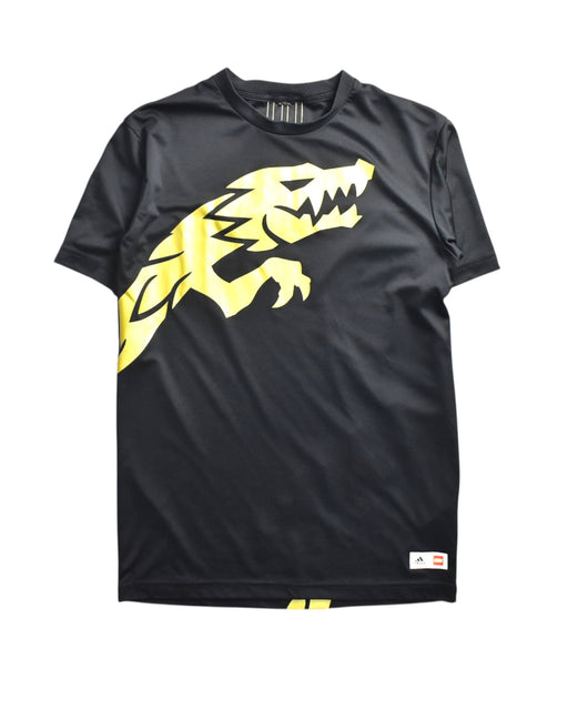 A Black Short Sleeve T Shirts from Adidas in size 10Y for neutral. (Front View)