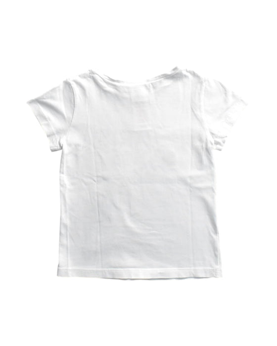 A White Short Sleeve T Shirts from Jacadi in size 6T for girl. (Back View)