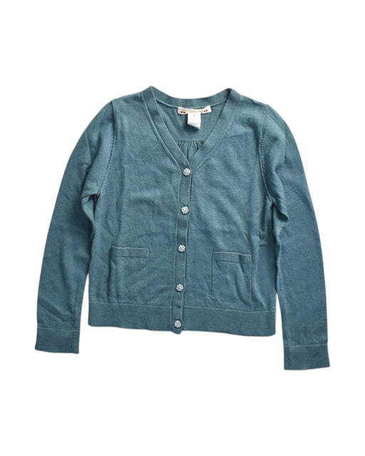 A Teal Cardigans from Bonpoint in size 6T for girl. (Front View)