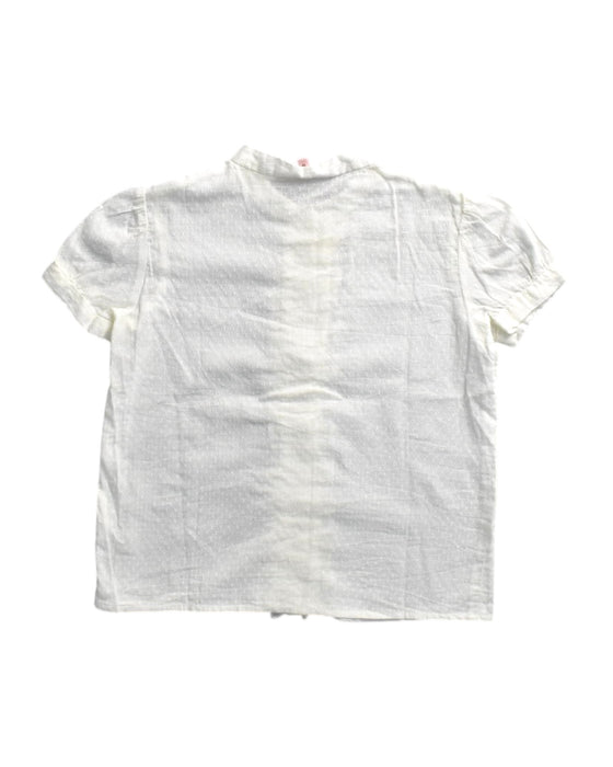 A White Short Sleeve Shirts from Bonpoint in size 6T for girl. (Back View)