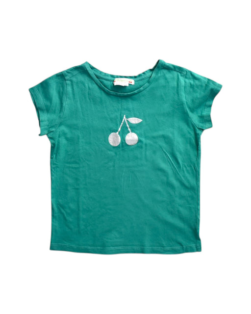 A Green Short Sleeve T Shirts from Bonpoint in size 6T for girl. (Front View)