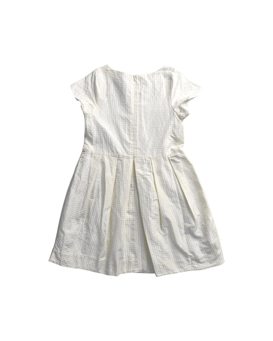A Ivory Short Sleeve Dresses from Jacadi in size 8Y for girl. (Back View)