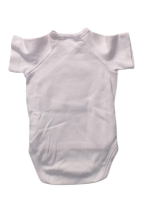 A Pink Short Sleeve Bodysuits from Cambrass in size 0-3M for girl. (Back View)