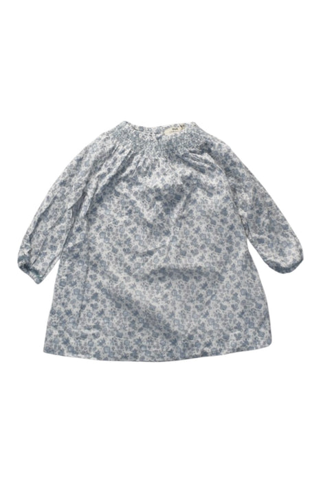 A Blue Long Sleeve Dresses from Cyrillus in size 12-18M for girl. (Front View)