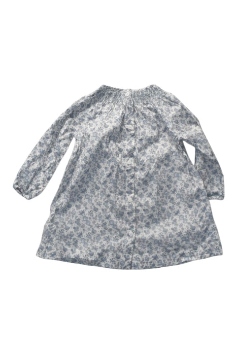 A Blue Long Sleeve Dresses from Cyrillus in size 12-18M for girl. (Back View)