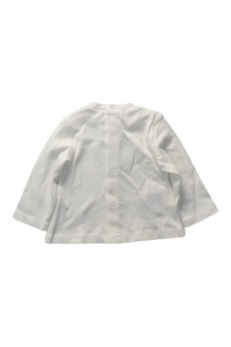 A White Long Sleeve Tops from Mayoral in size 0-3M for neutral. (Back View)