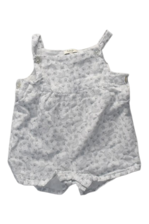 A White Sleeveless Rompers from Natalys in size 3-6M for girl. (Front View)