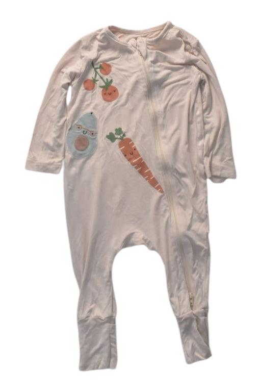 A Ivory Onesies from Not Too Big  in size 6-12M for neutral. (Front View)