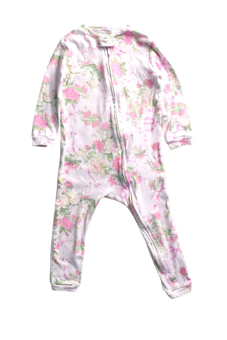 A Pink Onesies from Loveshackfancy in size 12-18M for girl. (Front View)