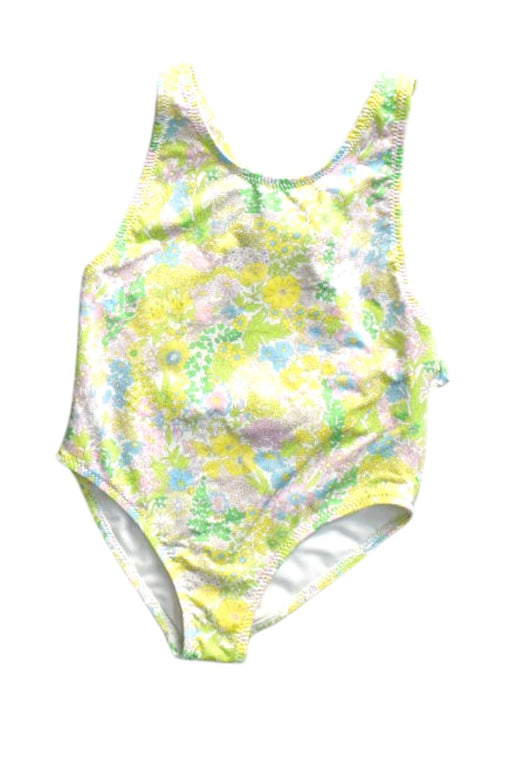 A Yellow Swimsuits from Jacadi in size 6-12M for girl. (Front View)