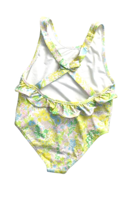A Yellow Swimsuits from Jacadi in size 6-12M for girl. (Back View)