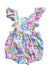 A Multicolor Sleeveless Rompers from Jacadi in size 18-24M for girl. (Front View)