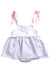 A Pink Sleeveless Rompers from Classic Whimsy in size 18-24M for girl. (Front View)