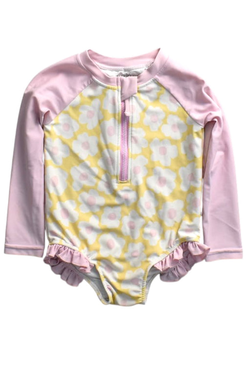 A Pink Rash Guards from Caden Lane in size 2T for girl. (Front View)