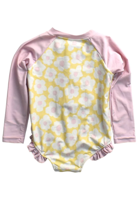 A Pink Rash Guards from Caden Lane in size 2T for girl. (Back View)
