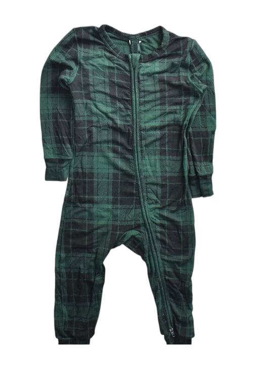 A Green Onesies from Skims in size 12-18M for neutral. (Front View)