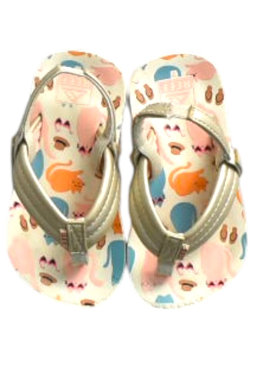 A Multicolour Flip Flops from Reef in size 18-24M for girl. (Front View)