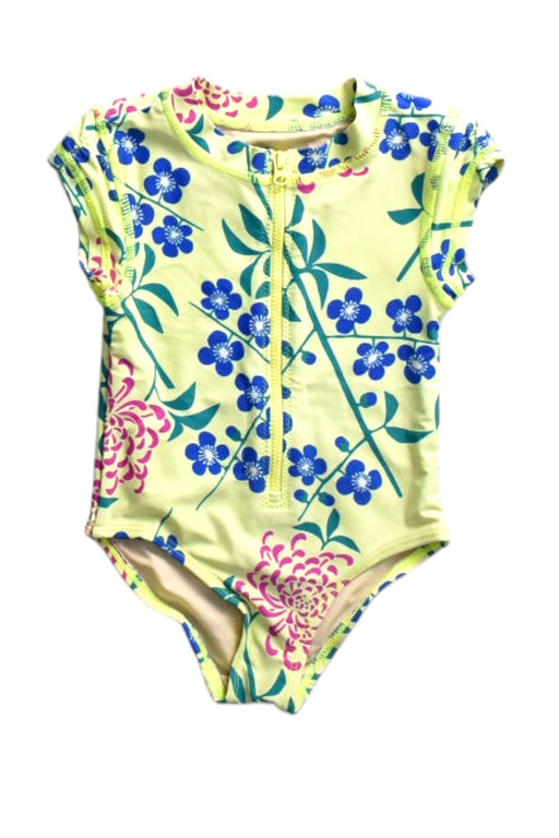 A Yellow Swimsuits from Tea Collection in size 2T for girl. (Front View)