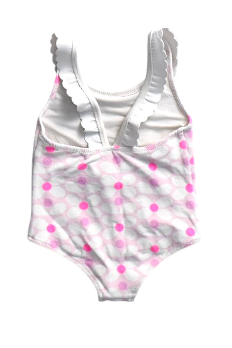 A Blue Swimsuits from Jacadi in size 6-12M for girl. (Back View)