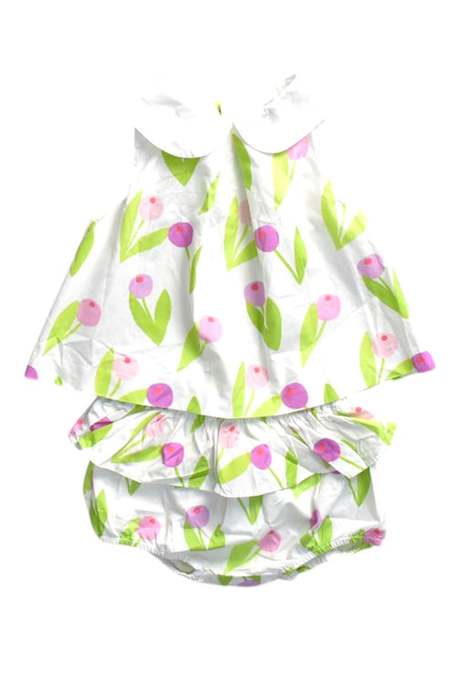 A Yellow Shorts Sets from Jacadi in size 12-18M for girl. (Front View)