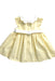 A Yellow Short Sleeve Dresses from Florence Eiseman in size 12-18M for girl. (Back View)