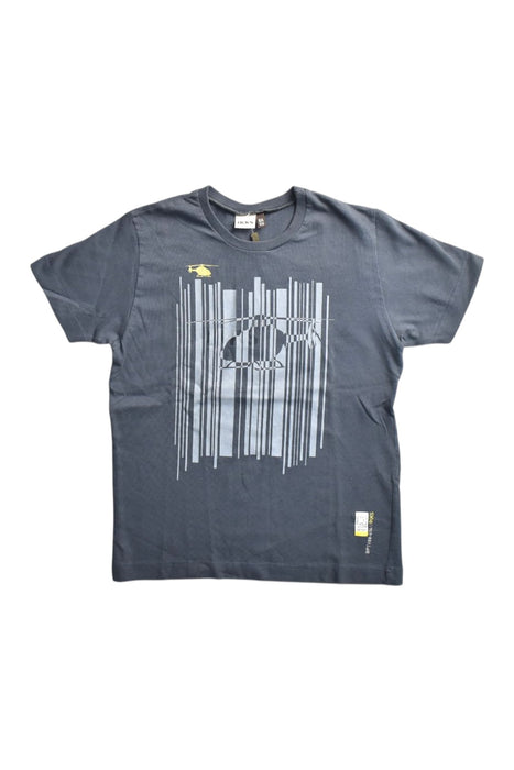 A Grey Short Sleeve T Shirts from IKKS in size 8Y for boy. (Front View)
