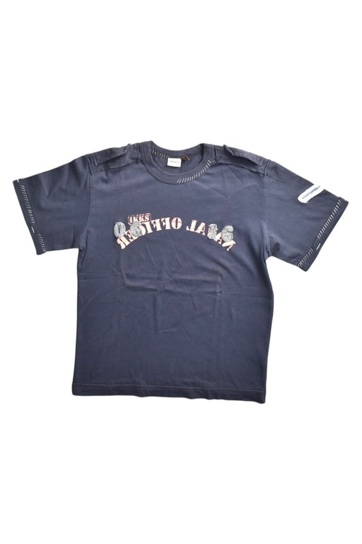 A Navy Short Sleeve T Shirts from IKKS in size 8Y for boy. (Front View)