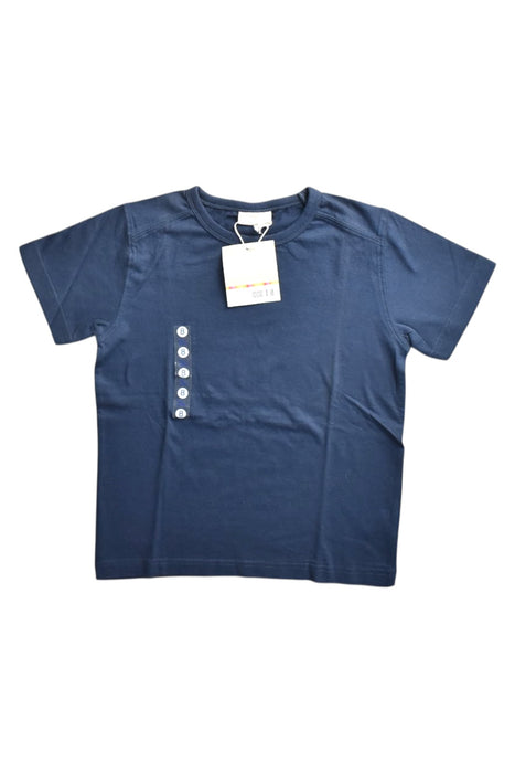 A Navy Short Sleeve T Shirts from DPAM in size 8Y for neutral. (Front View)