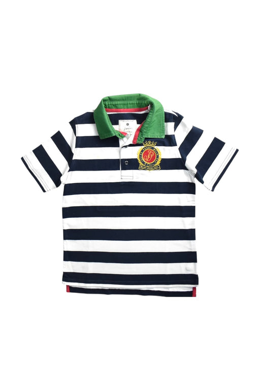 A Navy Short Sleeve Polos from Joules in size 8Y for boy. (Front View)