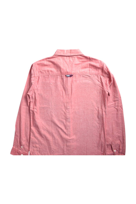 A Pink Long Sleeve Shirts from Tommy Hilfiger in size 14Y for girl. (Back View)
