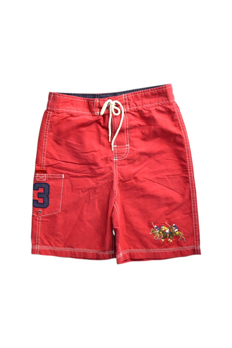 A Red Shorts from Polo Ralph Lauren in size 7Y for boy. (Back View)
