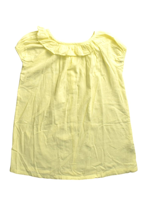 A Yellow Short Sleeve Dresses from Bonton in size 3T for girl. (Front View)