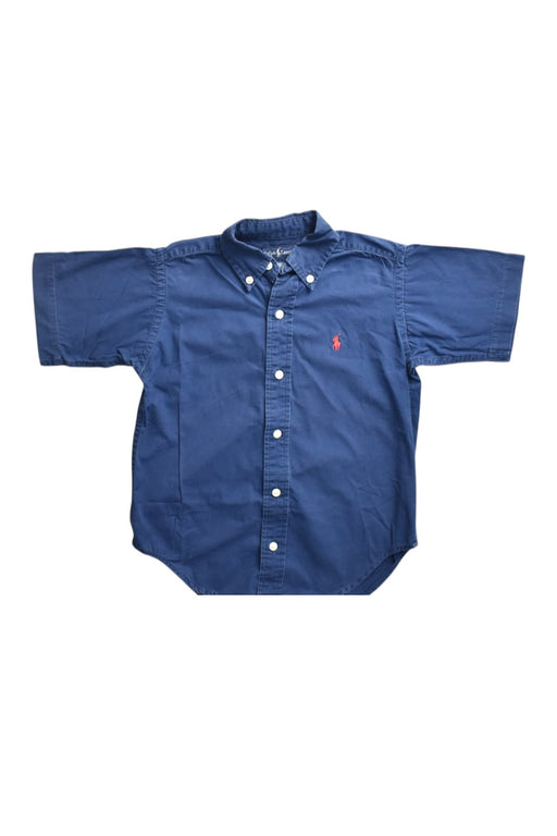 A Blue Short Sleeve Shirts from Ralph Lauren in size 4T for boy. (Front View)