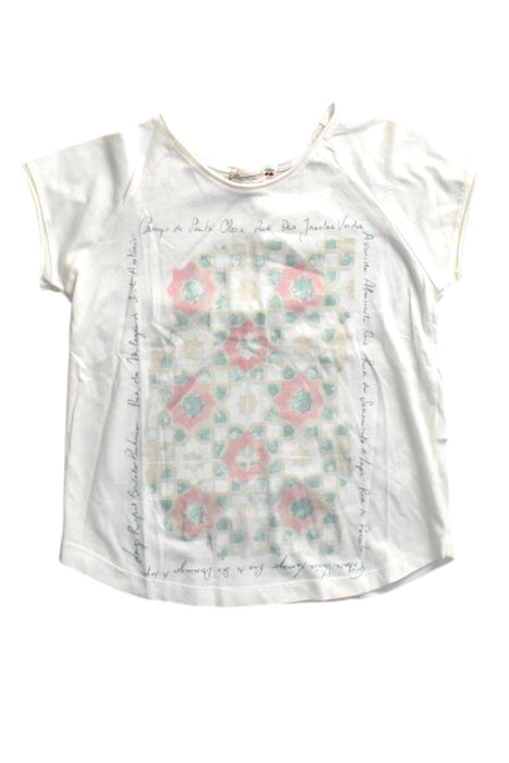 A White Short Sleeve T Shirts from Bonpoint in size 4T for girl. (Front View)