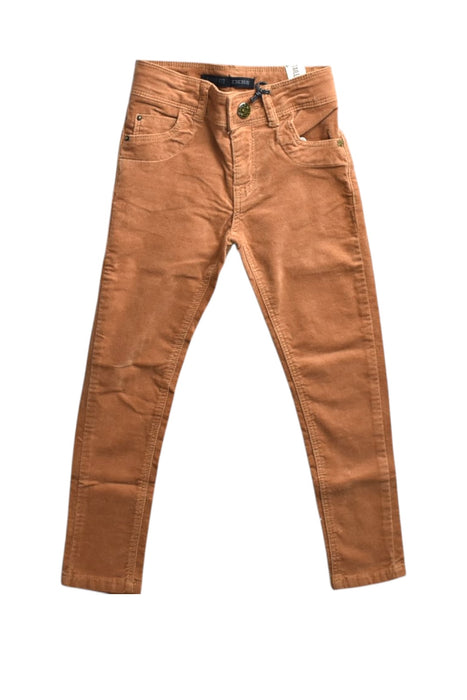 A Brown Jeans from IKKS in size 4T for neutral. (Front View)