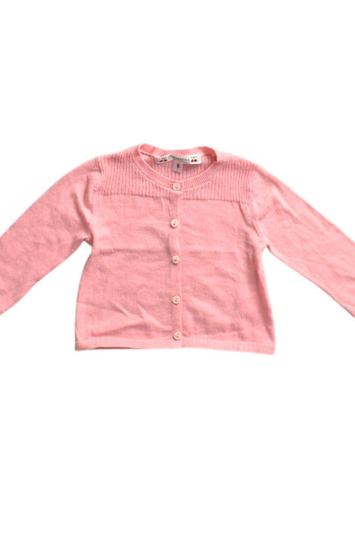 A Pink Cardigans from Bonpoint in size 3-6M for girl. (Front View)