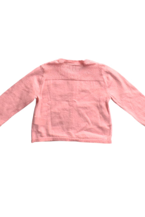 A Pink Cardigans from Bonpoint in size 3-6M for girl. (Back View)
