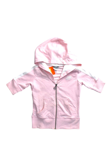 A Pink Lightweight Jackets from Nike in size 8Y for girl. (Front View)
