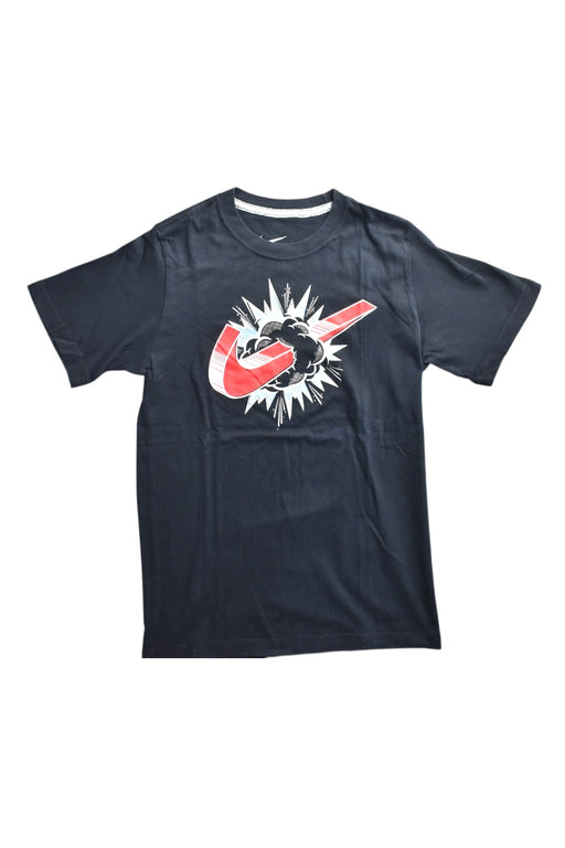 A Black Short Sleeve T Shirts from Nike in size 10Y for neutral. (Front View)
