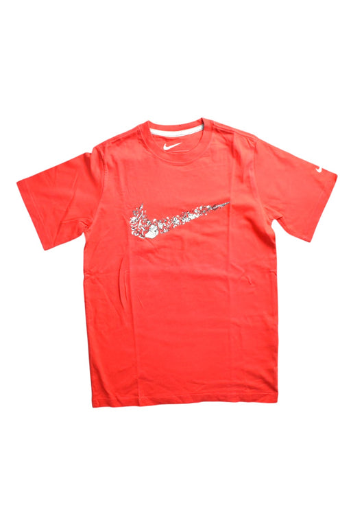 A Red Short Sleeve T Shirts from Nike in size 10Y for neutral. (Front View)