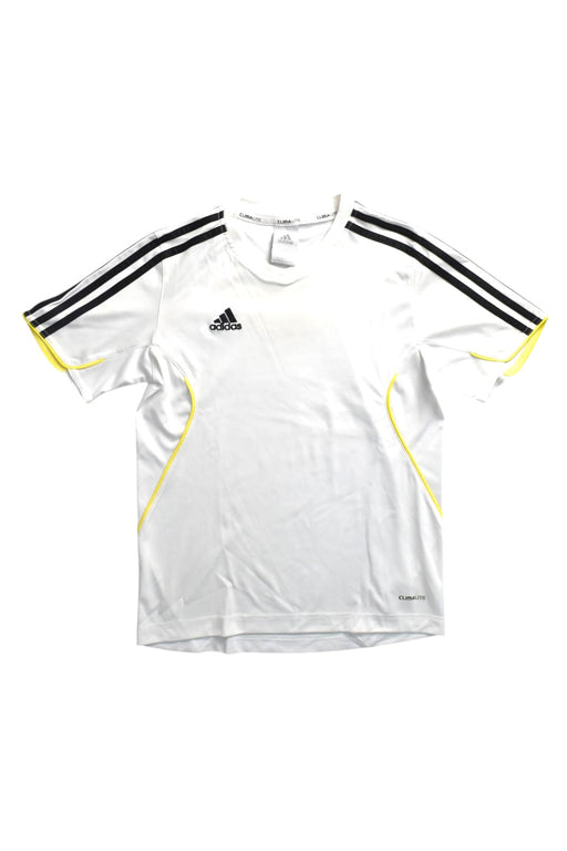 A White Short Sleeve Tops from Adidas in size 11Y for boy. (Front View)